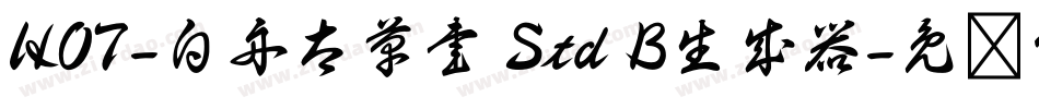 HOT-白舟太草書 Std B生成器字体转换
